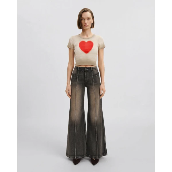 The Shrunken Faded Love T-shirt in Dirty Oat