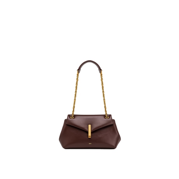 JW PEI Valerie Chain Flap Shoulder Bag in Dark Brown