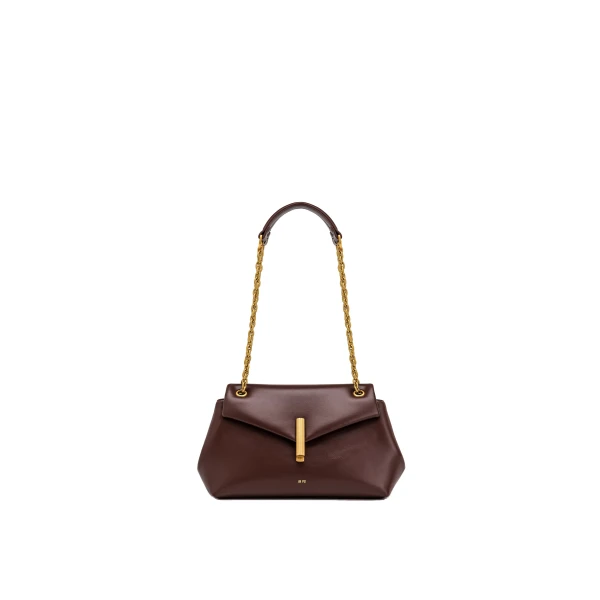 JW PEI Valerie Chain Flap Shoulder Bag in Dark Brown