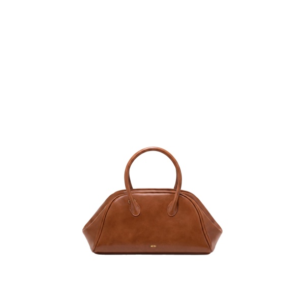 JW PEI Veda Vintage Finish Bowler Bag in Saddle Brown