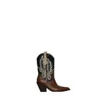 Johanna Ortiz Alma Latina Boot in Black and Dark Rust