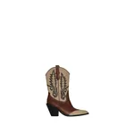 Johanna Ortiz Alma Latina Boot in Ecru and Dark Rust