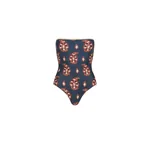 Johanna Ortiz Alta Mar One Piece in Navy and Rose