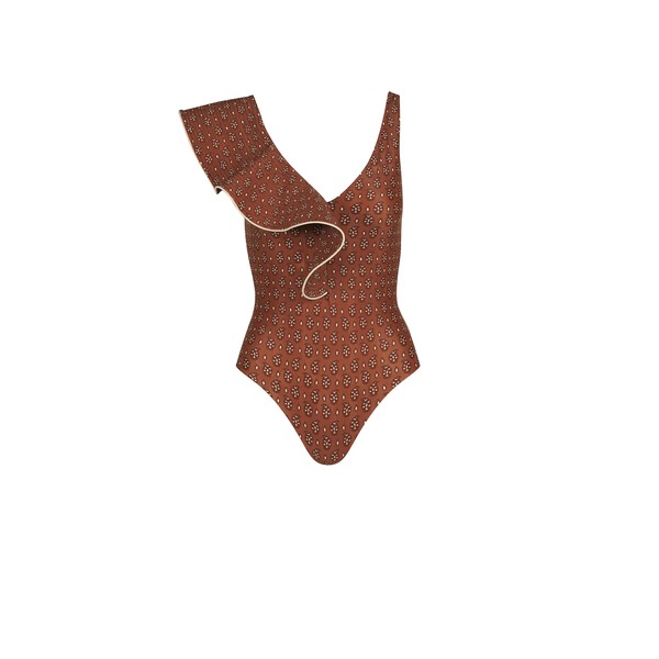 Johanna Ortiz Boleros One Piece in Brown