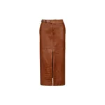 Johanna Ortiz Epic Statement Skirt in Camel