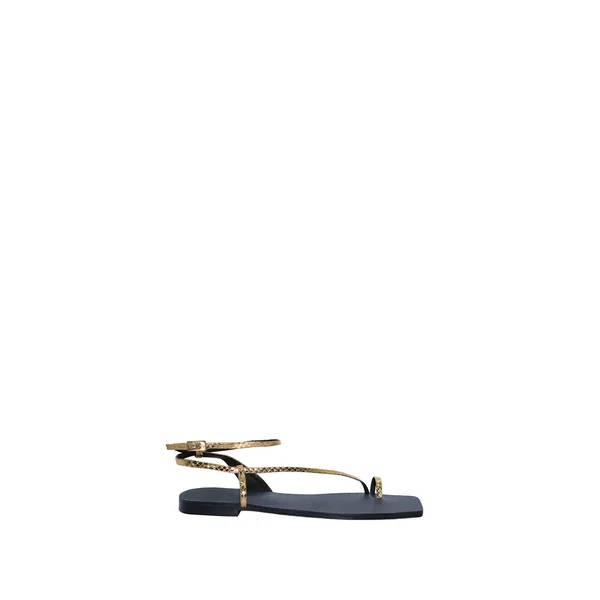 Flamenco Echoes sandal in Gold and Midnight Black