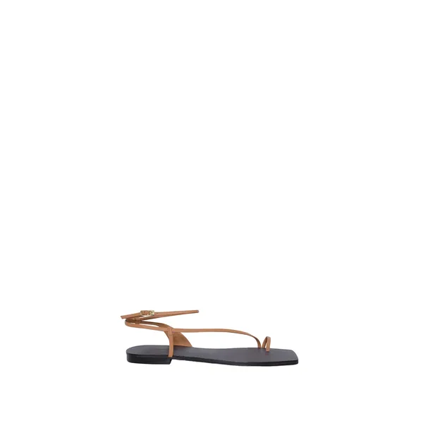 Johanna Ortiz Flamenco Echoes sandal in Nude and Dark Chocolate
