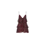 Johanna Ortiz Fluvial Adventure Dress in Wine and Antique Silver