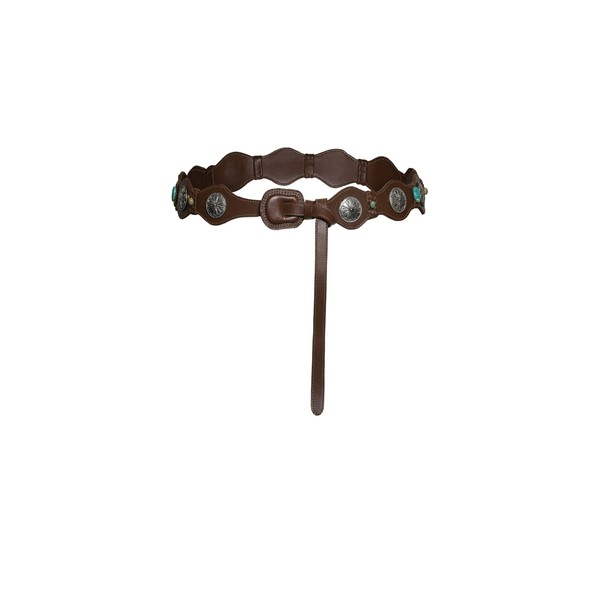 Johanna Ortiz Gaucho Honor Belt in Chocolate and Silver