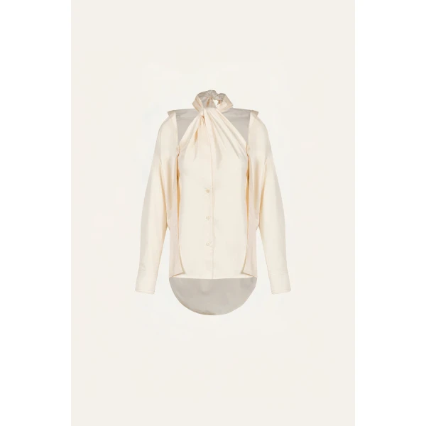 Modern Inner Balance Shirt in Ecru - Image 5
