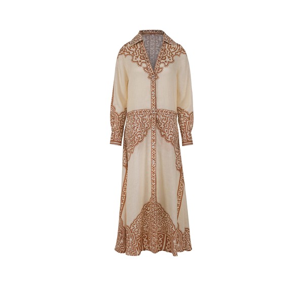 Johanna Ortiz Modern Markings Shirt Dress