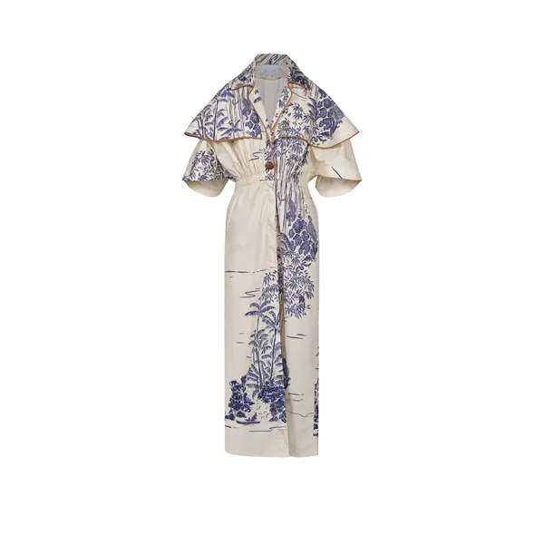 Johanna Ortiz Paper Flower Trenchcoat
