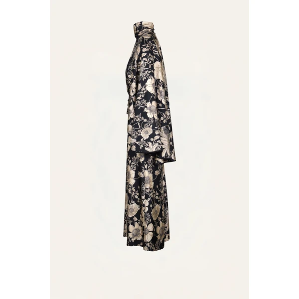 Parajes Lejanos Dress in Ecru and Black - Image 5