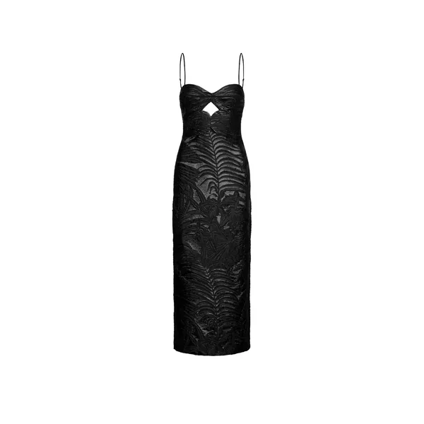 Johanna Ortiz Powerful Stitches Dress in Black