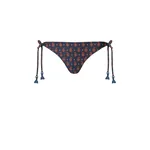 Johanna Ortiz Sagrado Bikini Bottom in Navy and Rose