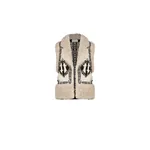 Johanna Ortiz Salty Air Vest in Ecru and Black