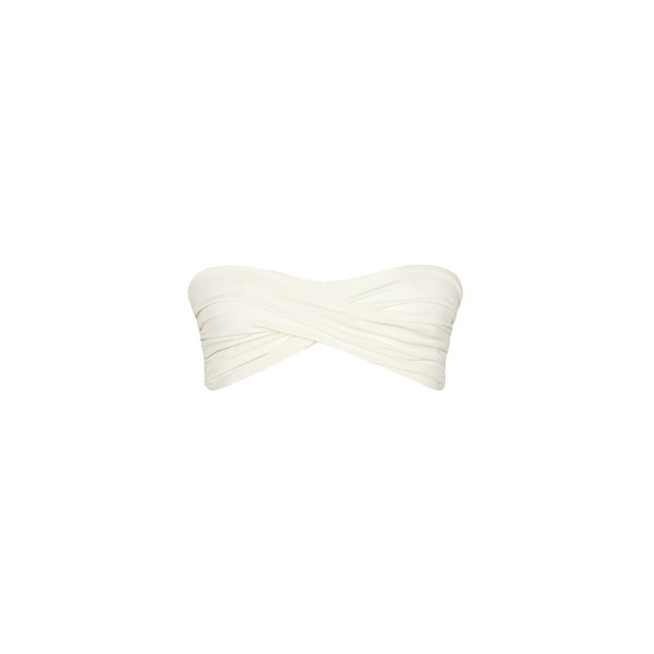 Johanna Ortiz Sea Sprite Bikini Top in Ecru