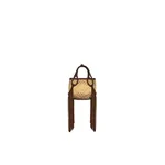 Johanna Ortiz Soul Of The River Mini Tote Bag in Chocolate and Warm Nude