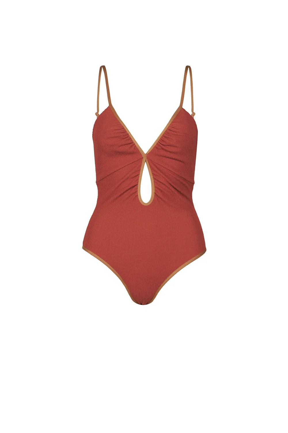 Johanna Ortiz Sundown Dust One Piece in Rusty Marsala Johanna Ortiz Sundown Dust One Piece in Rusty Marsala