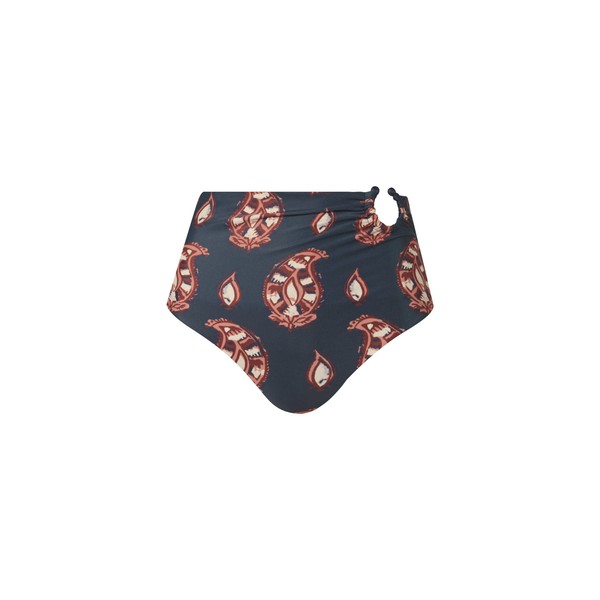 Johanna Ortiz Taita Bikini Bottom in Navy Rose