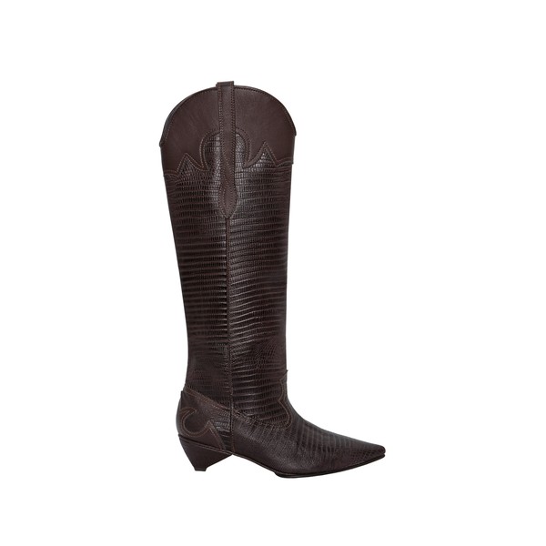 Johanna Ortiz Tropical Vibration Boot in Chocolate