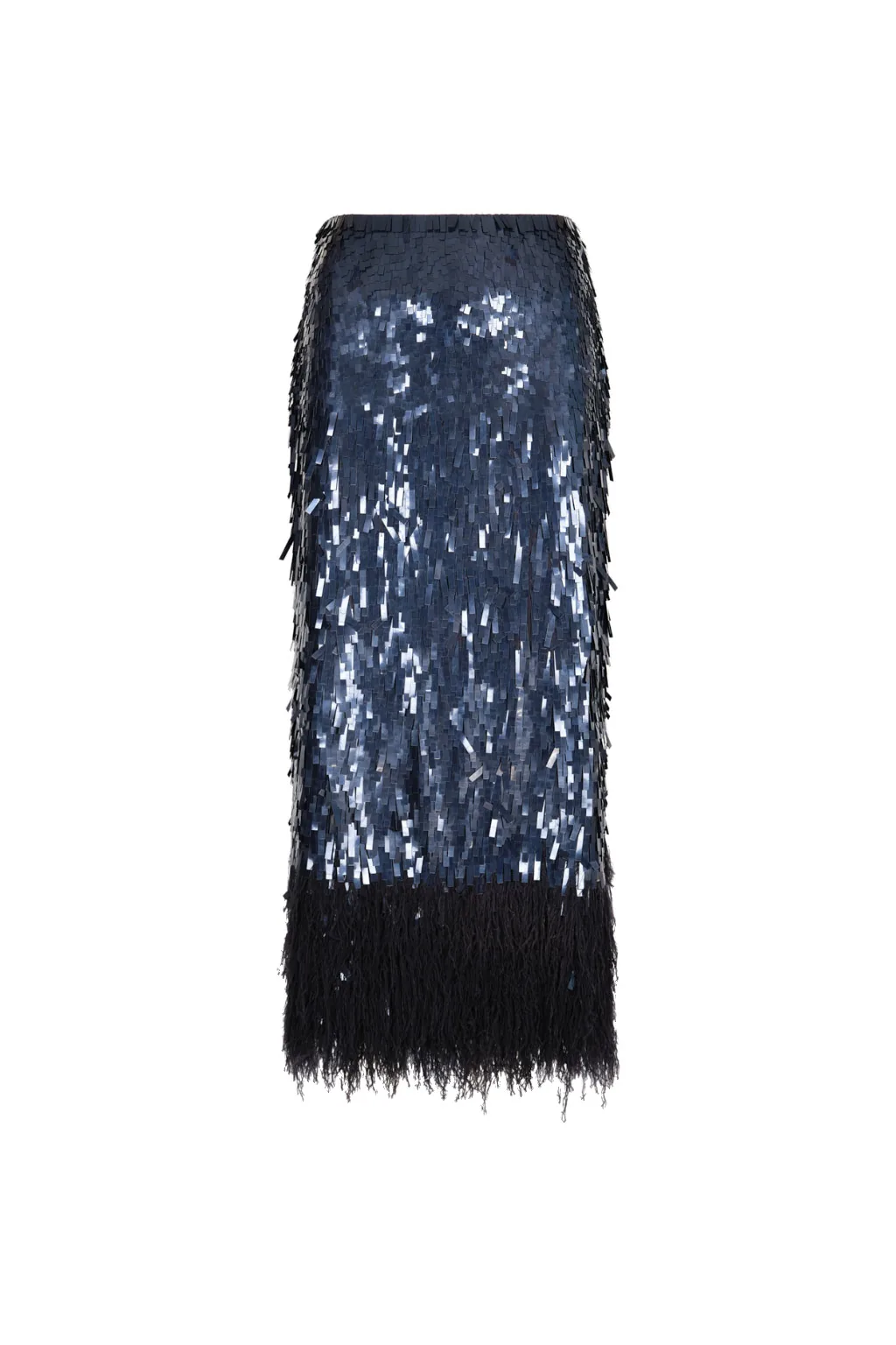 Johanna Ortiz Visually Engaging Skirt in Midnight Blue Johanna Ortiz Visually Engaging Skirt in Midnight Blue