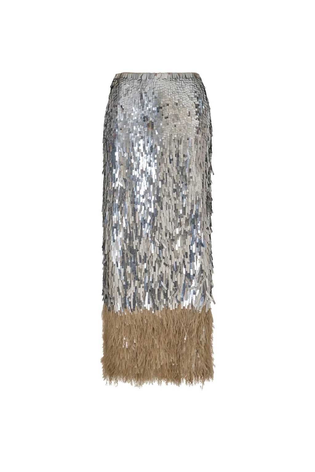 Johanna Ortiz Visually Engaging Skirt in Silver Johanna Ortiz Visually Engaging Skirt in Silver