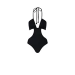 Johanna Ortiz Whispering Horizons One Piece in Black