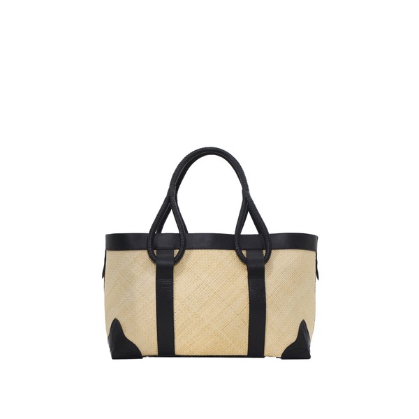 Johanna Ortiz Wind Traveler Tote Bag in Ecru and Black