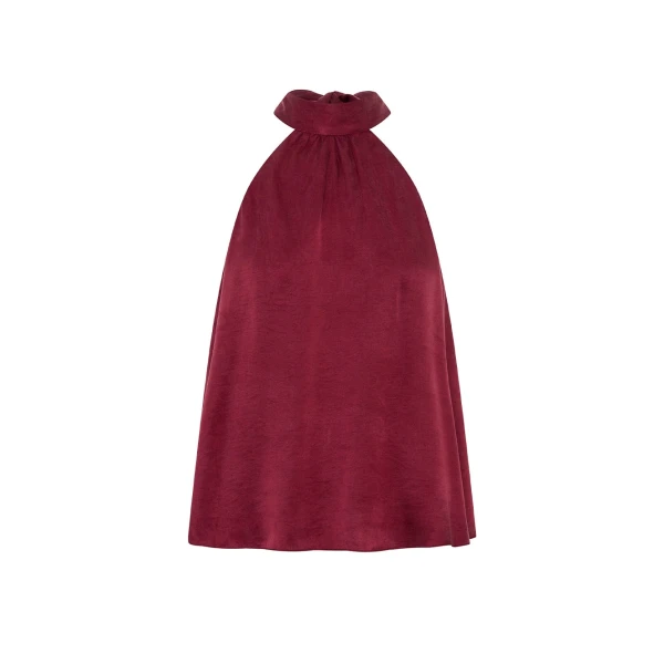 Jaxon Halter Top in Plum