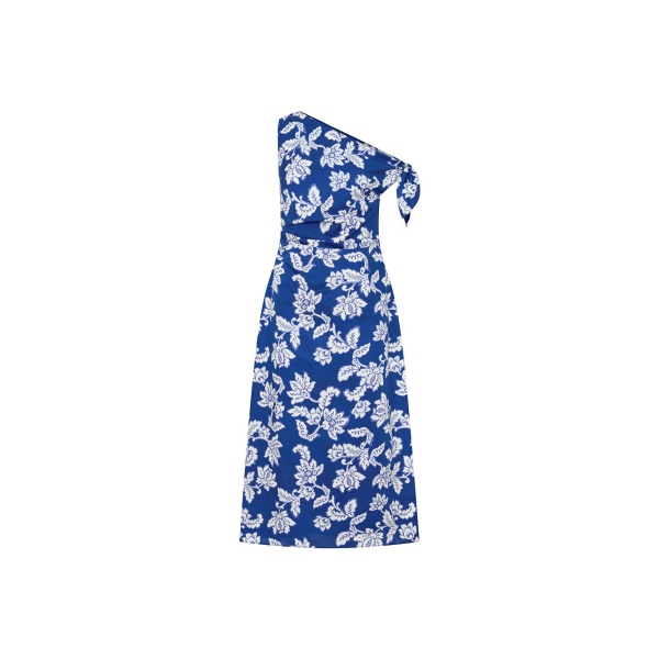 KIVARI Linda Midi Dress in Blue Butter