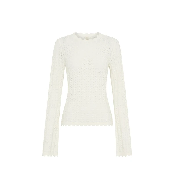 KIVARI Logan Knit Top in Cream