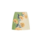 KIVARI Lotte Mini Skirt in Green Cream