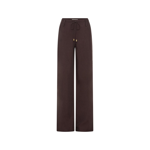 KIVARI Nyah Wide Leg Pant in Plum