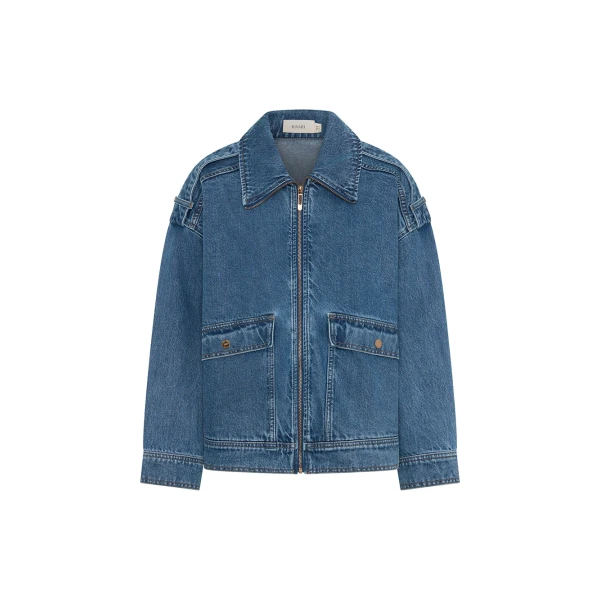 Rita Denim Jacket in Drift Blue