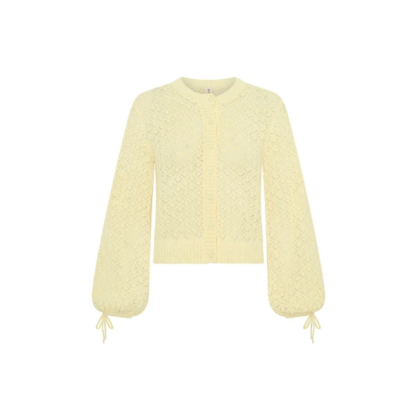 KIVARI Sally Knit Cardigan in Butter