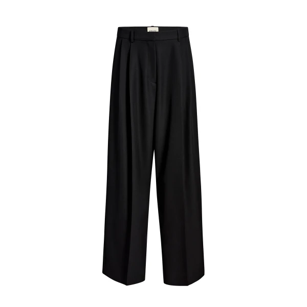 August Pant in Black Wool