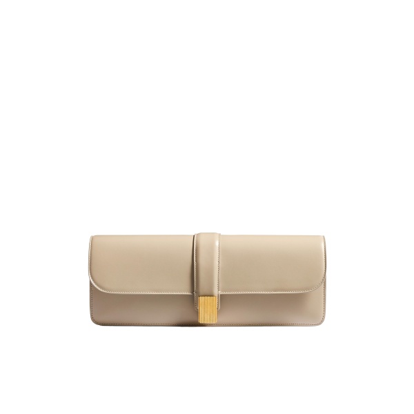Khaite Blake Clutch in Burro
