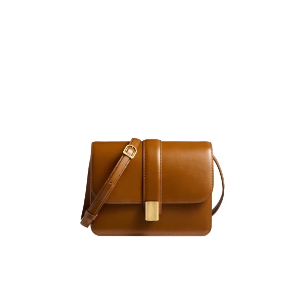 Khaite Blake Crossbody Bag in Dark Honey
