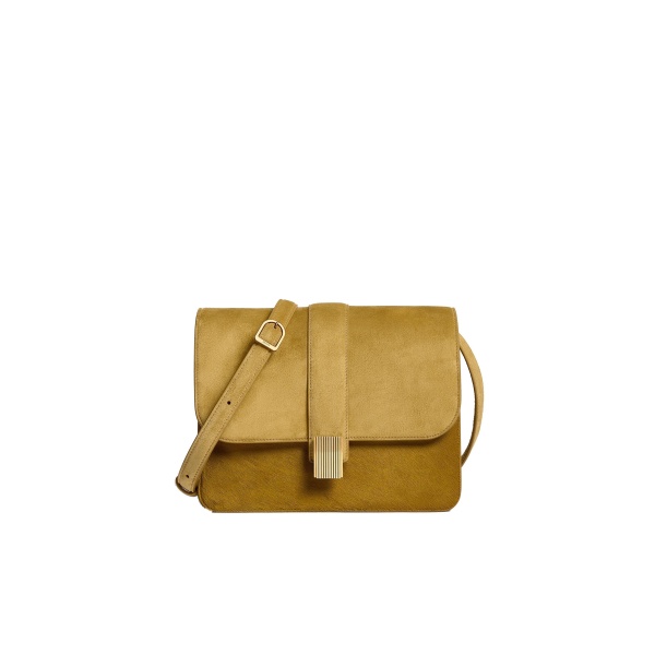Khaite Blake Crossbody Bag in Golden Olive