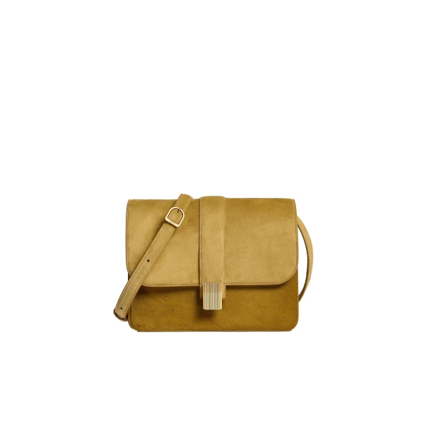 Khaite Blake Crossbody Bag in Golden Olive