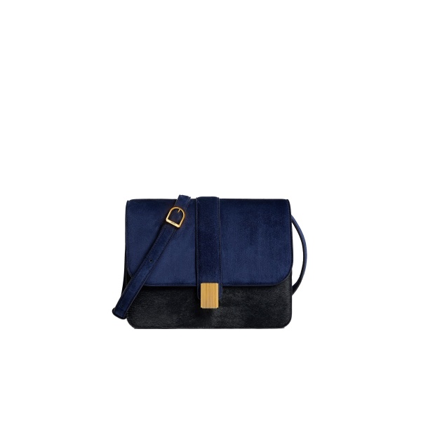 Khaite Blake Crossbody Bag in Midnight Navy