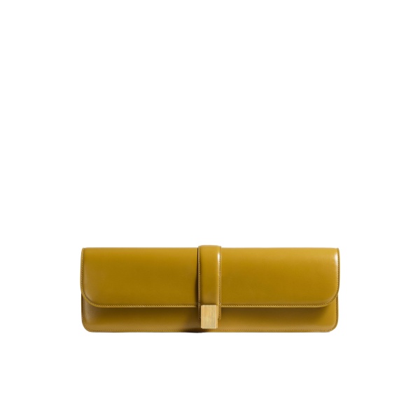 Khaite Blake Long Clutch in Golden Olive