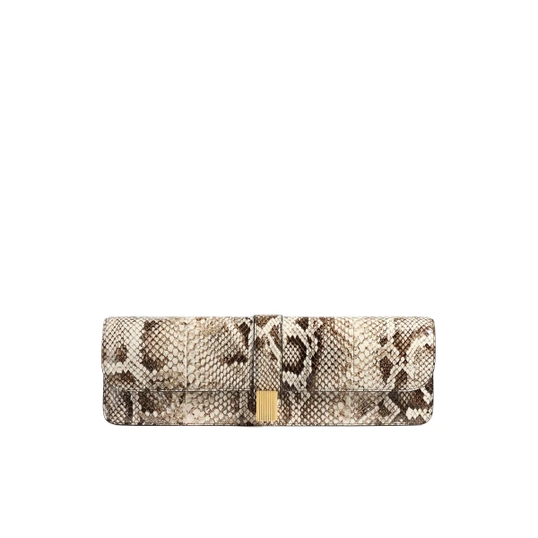 Khaite Blake Long Clutch in Natural Python