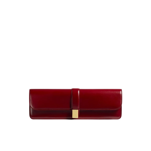 Khaite Blake Long Clutch in Oxblood