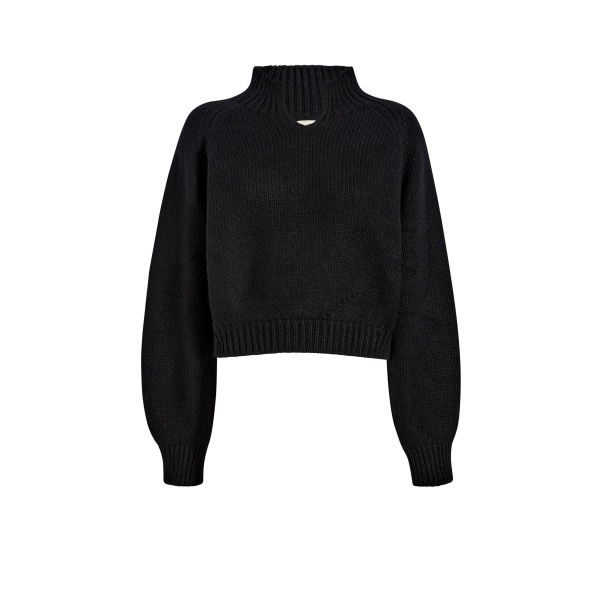 Khaite Cain Sweater in Black | Knitwear | Coveti
