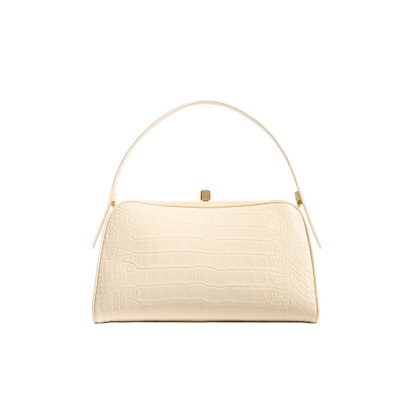 Khaite Cate Bag in Champagne Alligator