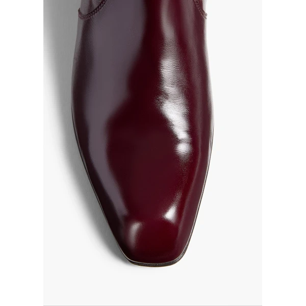 Colt Ankle Boot in Bordeaux Glazed Leather - Image 3
