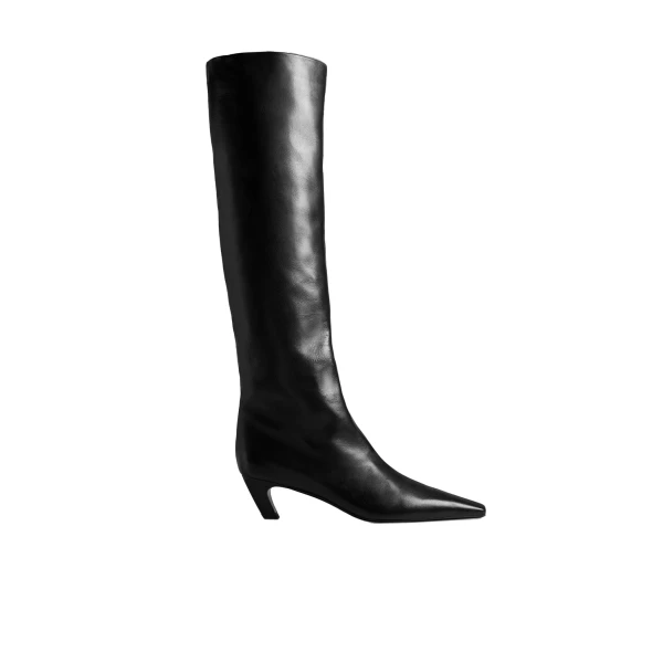 Khaite Davis Boot in Black Leather