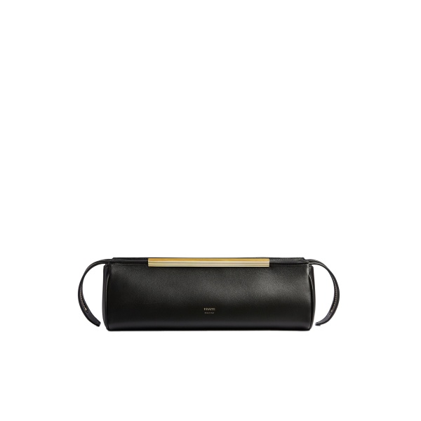 Khaite Donna Evening Clutch in Black Leather